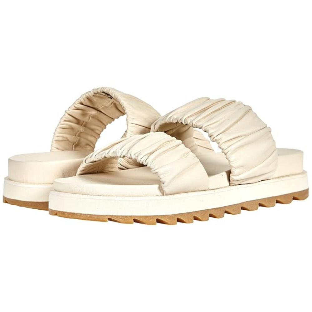 Sorel Roaming 1988461-191 Sandal Women 9.5 Chalk Leather Open Toe Slide ZOGG2477